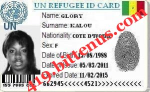 my refugee id card